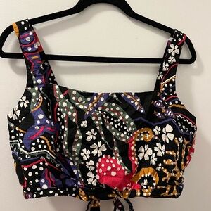 Cropped printed tank, size: XL